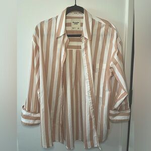 Abercrombie striped button up